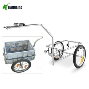 Foldable Bike Trailer Cargo Utility Luggage Bicycle Trailer with Connector