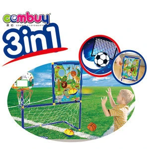 Footballs basketballs three holes trinity kids play 3 in 1 outdoor children sports toy