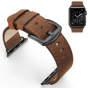 For Apple Watch Band Series 4 3 2 1 Leather Retro Vintage Design  Band
