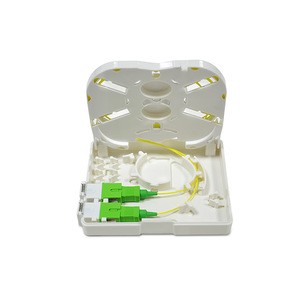 Free sample 1 , 2 port FTTH faceplate panel fiber optic terminal box