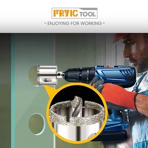 Fryic Diamond  Marble hole Saw from 3mm-65mm with Carbon Steel Material