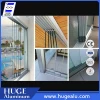 Full glass tempered clear glass office partitions frosted glass partition wall door
