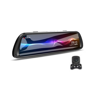 Full HD 1080p Night Vision Car DVR 170 Degree Wide Angle 10 inch IPS Dual Camera Mirror Dashcam Car Black Box