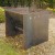 Garden outdoor portable corten steel brazier fire pit