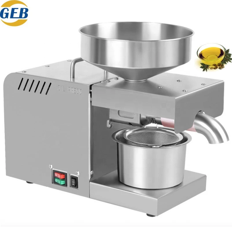 GEB 30 with temperature showing 5 kg per hour coconut  oil press machine