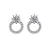 Import Geometric Open Circle AAAA CZ Jewelry Gold Plated Stud Earrings from China