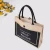 Import Gift Custom Logo Eco Reusable Cloth Carrying Bags Women Beach Hand Tote Laminated Grocery Promotional Shopping Handbags Jute Bag from China