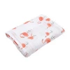Gift retail package custom print cotton muslin baby swaddle blankets