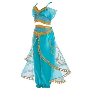 Girl Stage Performance Aladdins lamp jasmine princess Cosplay Costume