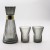 Import Glass cold water bottle Japanese style household jug and cup set creative striped juice drinking cup pot set from China