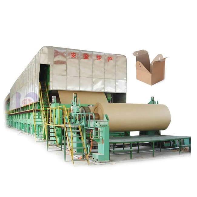 GM Main product 3200mm recycled brown carton fluting kraft paper making machine price for mill