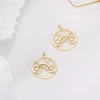 Gold-plated stainless steel bicycle accessories pendant necklace female fashion simple accessories