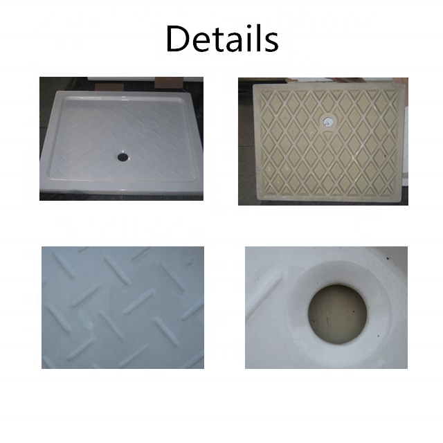 Good Price White Square Bathroom Ceramic shower tray