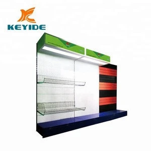 Good quality perforated back panel and slot back panel metal display stand for tools