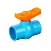 Good selling Sch 80 Octagonal Compact Astm 40 Water Pneumatic Actuator Actuated Globe 75mm 90mm 110mm Pvc Ball Valve