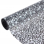 Gravel pattern small stone design with removable glue frosted glass decorative Film For window door Partition