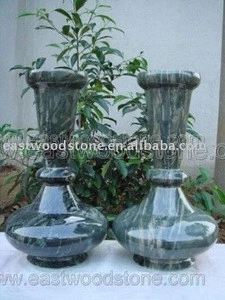 green jade marble stone vase