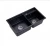 Import Guangzhou eco-friendly artificial stone black kitchen sink  artificial quartz double bowl  kitchen sink from China