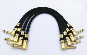 Guitar Patch Cable with right angle 6-Inch 8 inch 10 inch 11 inch pedal cable