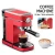 Import GZKITCHEN 15bar Semi-automatic Espresso Coffee Machine Household Coffee Maker With Milk Steam Function 220V Red Color 850W from China