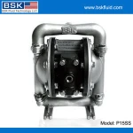 half inch stainless steel pipe with pp air valve compressed air PTFE diaphragm pump