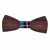 Import handmade formal adults stripe business wedding wood bowtie hanky cufflink brooch gift box set from China