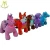 Import Hansel amusement kiddie ride on stuffed electric mountable animals for kids from China