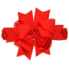 haoxie brand yiwu custom Ribbon girl Childrens Hair bow clips babys hair elastic band floral headband/large hair bows