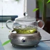 Heat resistant transparent glass cooking pot toughened bowl for microwave oven