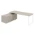 Heavy Duty Office Desk with White Legs for Home Simple Design Office