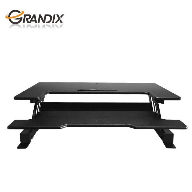 Height-Adjustable Custom-Made Standing Work Tables Up Sit Stand Desks Converter Standup Workstation Fits Big Monitors 36" Wide