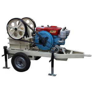 High efficiency mobile portable jaw crusher price with good quality