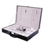 High end crocodile watch box 24 slots pocket watch case wholesale