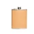Import high end metal whisky Hip Flask with light brown leather cover from China