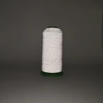 High light gray reflective thread for  embroidery using