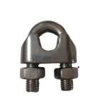 high polished stainless steel wire rope clamp