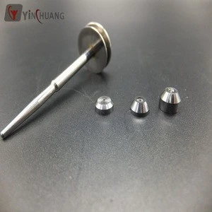High precision dispense valves assemblies tungsten carbide needle