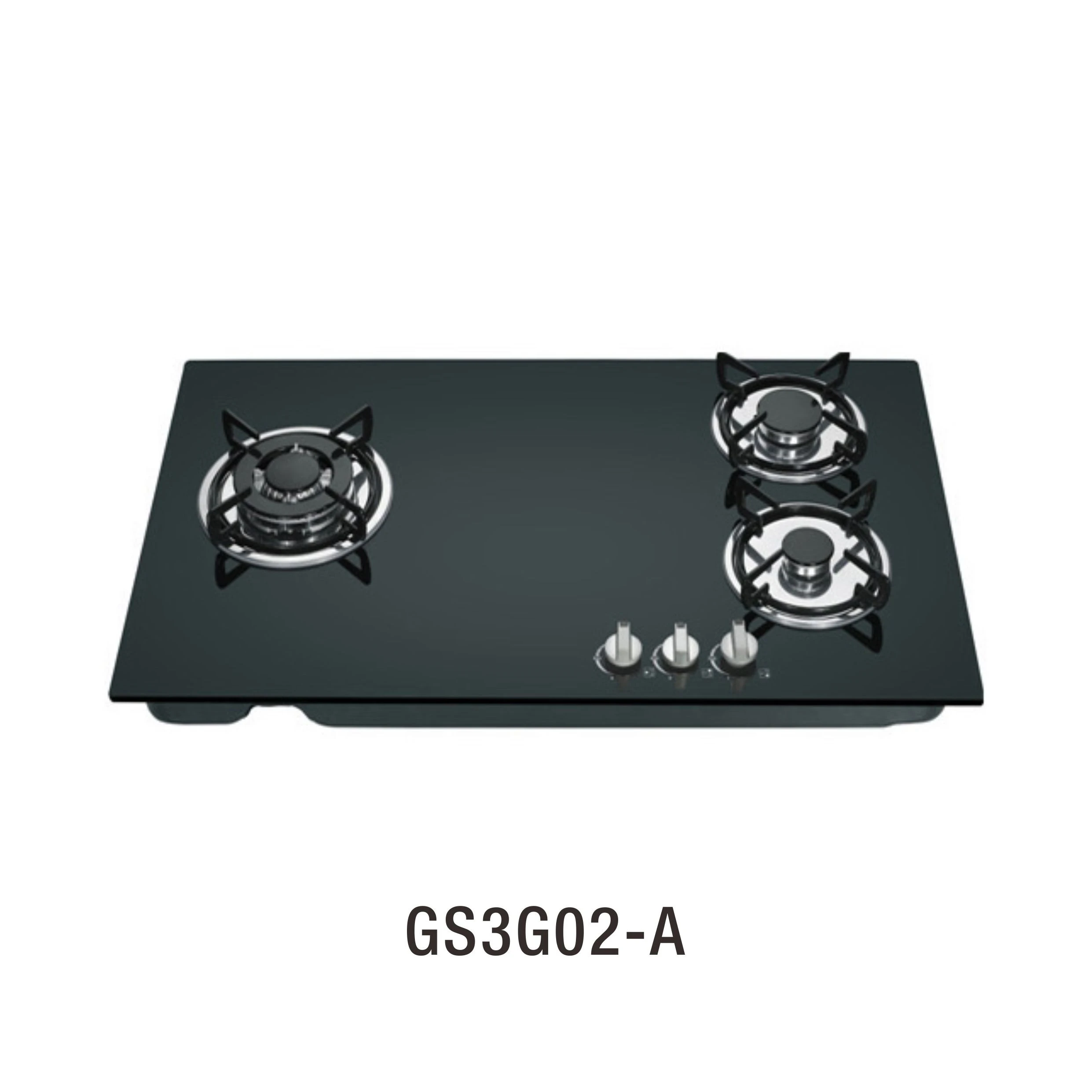 High Quality 3 burner glass top cooking stove cooker gas with flame out safety device
