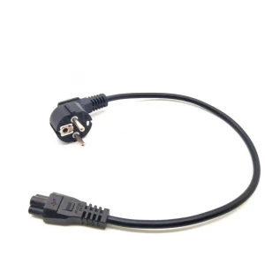 High quality certified Euro plug  Black Power Cord cable