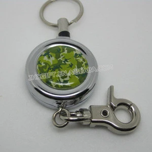 high quality chrome metal small retractable cord reels