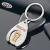 Import High quality  custom floating  metal key chain with customized logo in the middle from China