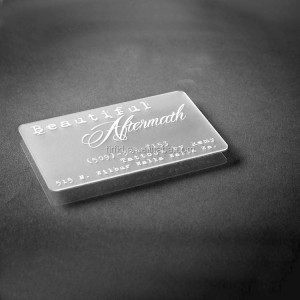 High quality customized design solid semi-transparent plastic cards