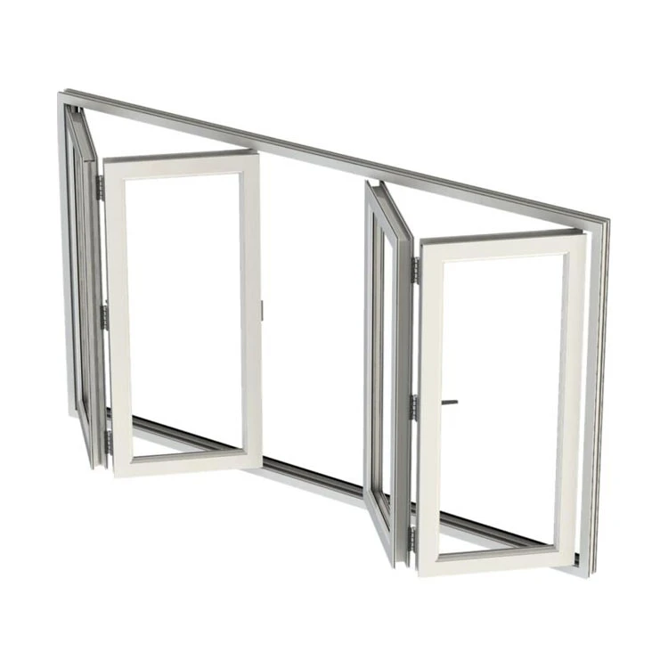 High quality double track aluminum frame with vertical sliding glass Windows up and down