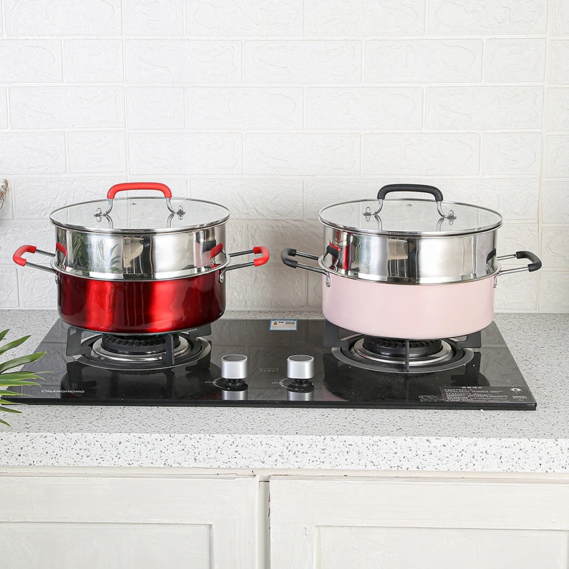 High Quality Functional Pot Cooking Pot Stainless Steel Soup & Stock Pots Metal General Use for Gas and Induction Cooker Enamel
