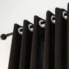 High quality hot design slight shiny black out window curtains for the living room
