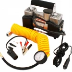 High Quality Light Duty Double Cylinder Tyre Inflator Portable Mini Electric Air Pump DC 12V Car Air Compressor Tire Inflators