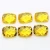 High quality loose faceted cushion cut yellow natural crystal gems stone
