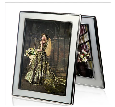 High Quality Luxury 4x6 5x7 6x8 inches Silver Plated Picture Photo Frame For Home Decoration