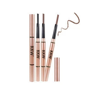High Quality Makeup Permanent Waterproof Eyebrow Pencil  5 Colors Double Sided With Eyebrow pen Brush