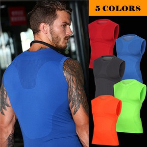 High Quality Men&#39;s Compression Wear Fitness Sleeveless Vest